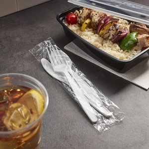 Biodegradable Eco-Friendly Recyclable Food-Safe <b>Disposable</b> <b>Cutlery</b> Set-Party Utensils PHA/PP/PLA/Bagasse Individually Wrapped - Product Image 4