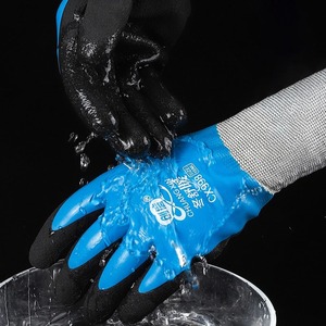 Paire de gants coupe-vent de sport d'extérieur unisexe 30 degrés velours protection du travail antigel thermique stockage à froid cuir polyester - Product Image 5