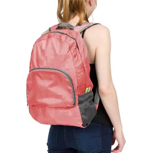 Custom Foldable Waterproof Girls School Bag Adult Children School Student Backpack Outdoor Travel Folding Sports Backpack