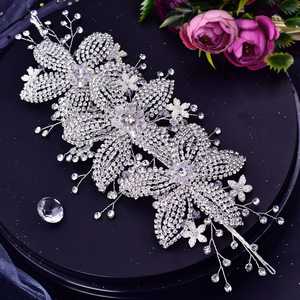 Bridella BHP252-S Silver Rhinestone & Pearl Crown Fashion <b>Jewelry</b> <b>Set</b> for Weddings <b>Proms</b> Formal Events-Comfortable Secure Fit - Product Image 6