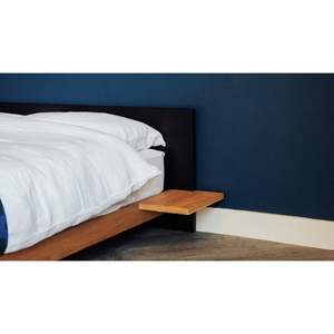 Cama con plataforma de madera de teca minimalista - Product Image 2