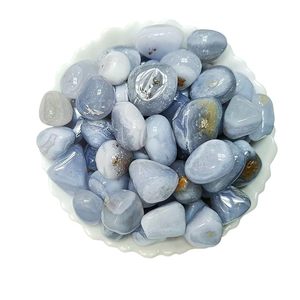 Pierres de dégringolade d'agate de dentelle bleue naturelle de qualité supérieure pour la guérison et la méditation - Product Image 2