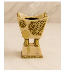 2026 Premium Acacia Wood Epoxy Resin <b>Bakhoor</b> Burner | Handcrafted Durable Aromatherapy Incense Diffuser | Luxury Modern <b>Oud</b> - Product Image 5