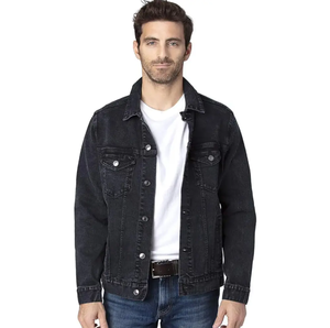 Chaqueta vaquera para otoño Chaqueta vaquera ajustada Logotipo personalizado Diseño elegante Deportes - Product Image 4