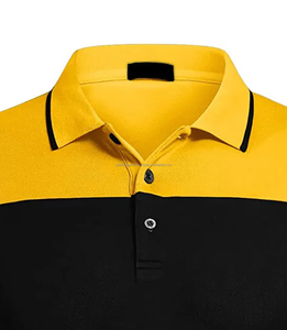 Uniforme escolar de trabajo para hombre de dos colores, transpirable, 100% de algodón, estampado con logotipo personalizado, para Camisa ajustada de verano - Product Image 4