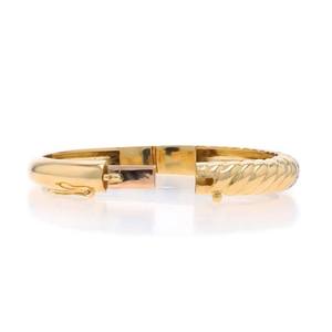 Brazalete de moissanita Vintage para mujer en oro amarillo sólido de 18K con joyería de moda de diseño ovalado - Product Image 4