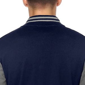 Veste universitaire respirante OEM pour hommes avec broderie en chenille et manches en cuir Varsity de basket-ball de l'équipe américaine personnalisée et tendance - Product Image 5