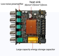 Module avec fréquences réglables (hautes et basses), volume de basses élevé et carte amplificateur numérique MT21 haute puissance