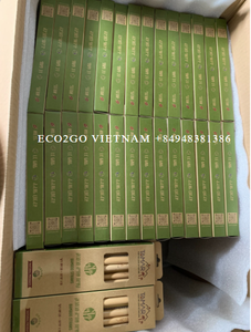 Ensemble de pailles à boire en bambou naturel écologique avec sac/ensemble de pailles à boire en bambou biologique avec brosse de nettoyage à Eco2go seulement - Product Image 6