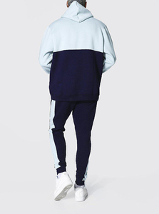 ชุดวอร์มเทคฟลีซสตรีทแวร์พร้อมโลโก้สั่งทำ ชุดกีฬาแบบมีฮู้ด กางเกงผ้าฝ้ายลำลองสำหรับผู้ชาย ชุดกีฬาผู้ชาย - Product Image 2