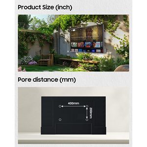55-Inch Smart Outdoor <b>TV</b> 4K UHD 2000Nit Ultra Bright Sunlight Readable Waterproof with Built-in Voice Control Screen Cast - Product Image 5