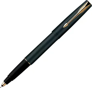 Pluma estilográfica negra mate Frontier, juego de regalo corporativo elegante de Metal CT profesional, bolígrafos de oficina - Product Image 4