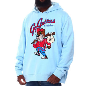 Alta calidad 100% algodón Chenille bordado Sudadera con capucha manga larga invierno grueso polar otoño gran tamaño con capucha al por mayor - Product Image 2