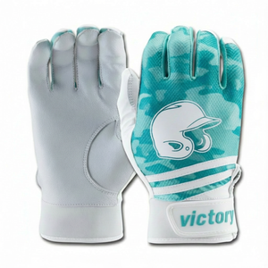 High Quality Custom Baseball <b>Batting</b> Gloves Wholesale Cowhide Leather Palm Anti Slip Performance Sports Softball <b>Batting</b> Gloves - Product Image 5