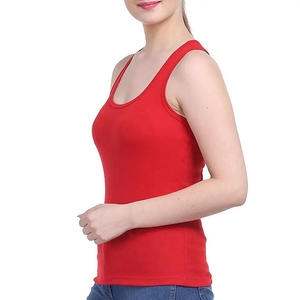 Hot Sale <b>Women's</b> 100% Cotton Tank Tops Customized Quick Dry Crewneck Fitness <b>Vest</b> Casual Style with Breathable Jersey Design - Product Image 4