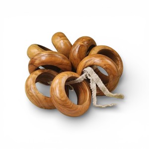 Anillos de Servilleta Rústicos de Madera Natural con Forma Redonda y Gruesa para una Decoración de Mesa de Comedor Clásica y Única - Product Image 6