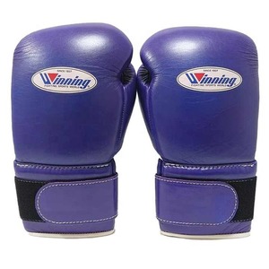Professional Custom Purple <b>Velcro</b> Winning Boxing Gloves Professional Made of Strong Genuine Leather Custom Sizes with Low Price - Product Image 3