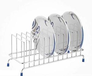 Support de plaque en acier inoxydable, meilleure vente à un prix abordable, vente en gros, élégant pour la maison, support de plaque de cuisine - Product Image 2