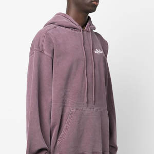 Vêtements d'hiver à capuche délavés à l'acide Vêtements de mode en polyester/coton Veste à capuche de couleur unie - Product Image 3