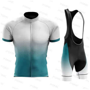 Equipo de bicicleta de carreras OEM Kit de ropa de bicicleta al aire libre Pantalones cortos con pechera transpirables Jersey de ciclismo Conjunto de ciclismo - Product Image 5