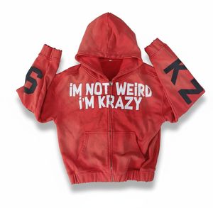 Sudadera con Capucha Roja INDEX, Unisex, de Algodón y Felpa, Informal, para Otoño, con Diseño de Letras Estampadas - Product Image 6