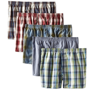 100% algodón tejido ligero Yearn Dyed hombres bóxer personalizado ajuste suelto cómodo desgaste varios colores pantalones cortos de cintura elástica ligera. - Product Image 1