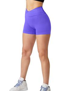 Women's High Waist Seamless Yoga Shorts Workout <b>Leggings</b> Gym Fitness Activewear Recycled Sportswear Made of Spandex/Nylon - Product Image 3