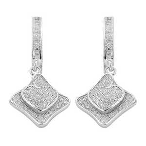 Pendientes de Plata 925 con Forma de Corazón para Mujer, Joyería Religiosa Delicada con Circonita de Diamante, Oro Rosa, Diseño de Mariposa para Bodas y Fiestas - Product Image 2