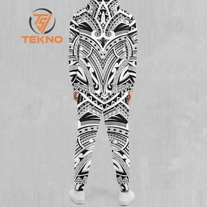 Survêtement à sublimation tendance pour homme avec tissu extensible doux et moderne pour les amateurs de style de vie actif. - Product Image 2