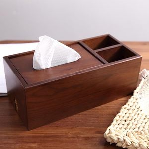 Boîte à mouchoirs carrée porte-serviettes en bois naturel de luxe pour restaurant à domicile hôtel à bas prix par HF Crafts - Product Image 5