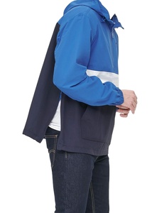 OEM Premium Quality Design Customized Full Zip <b>Pullover</b> Fishing Casual Coated Canvas Waterproof <b>Men</b> Windbreaker <b>Jackets</b> - Product Image 5