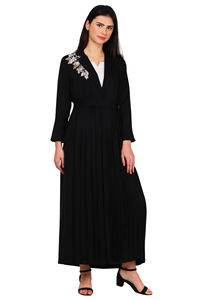 Haute qualité mode manteau couleur Abaya turc modeste Jilbab pour filles Abaya une pièce pleine longueur robe musulmane prière Burqa - Product Image 6
