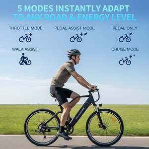 Patinete Eléctrico Windhorse F3 - Alcance de 40 Millas, Velocidad de 20 MPH, Motor de 500W, Batería de 36V/15.6Ah - Product Image 6