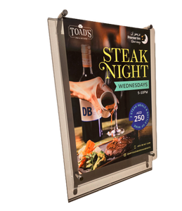 Marco de fotos de acrílico para montaje en pared grande con perno cromado separador Solución de pantalla moderna para oficinas y regalos - Product Image 4