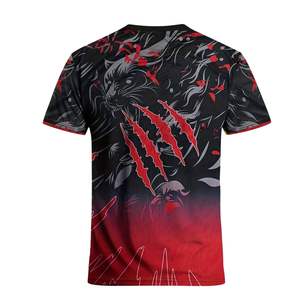 Maillot de sport respirant à col rond entièrement sublimé personnalisable, séchage rapide, tissu en maille 100% polyester, maillot de football - Product Image 2