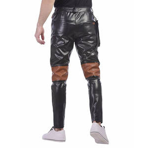 กางเกงหนังสำหรับผู้ชายกางเกงหนังสไตล์ลำลองน้ำหนักเบาออกแบบด้วยตัวเอง - Product Image 3