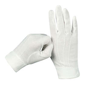 Gants blancs en coton épais unisexes respirants, brodés à la main, personnalisés en usine, maçonniques - Product Image 2