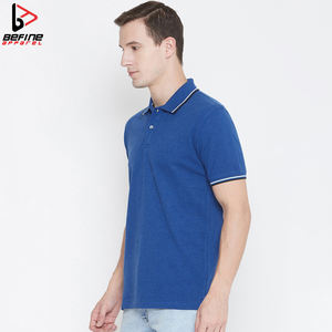 Polos de manga corta de algodón con logotipo personalizado para hombre, polos de golf personalizables de patrón sólido con impresión digital en lienzo - Product Image 2
