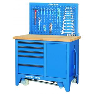 Banco de Trabajo Móvil Gedore 900x1100x652mm, Gabinete para Herramientas - Product Image 2