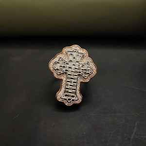 Bague Hip Hop Unique en Acier Inoxydable Plaqué Or 14K avec Moissanite Baguette Tendance Certifiée IGI Unisexe pour les Occasions Spéciales et les Fêtes - Product Image 2