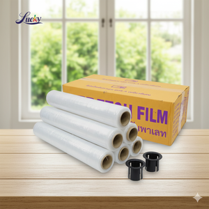 ฟิล์มยืดหดได้ขนาด50มม. * 200ม. 15ไมครอนทำจากพลาสติก LLDPE โปร่งใสและทนทานแนะนำสินค้า - Product Image 4