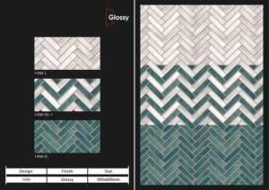 Revêtement mural en carreaux de céramique 300x600mm pour salle de bain et cuisine, finition brillante, mate, effet sucre, design mural intérieur luxueux - Product Image 4