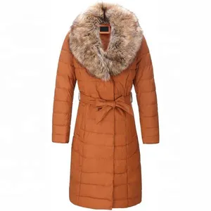 Wholesale Price Long Sleeves Women Winter Long Coat For Women's Bubble Jackets High Quality