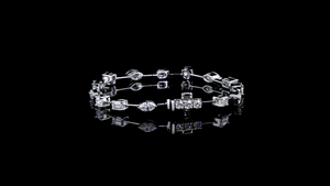 Brazalete de Tenis Moderno con Diamantes de Laboratorio Multiformes en Oro |   Fabricante OEM/ODM - Product Image 2