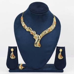 Chapado en oro Micro Forming collares joyería de moda joyería tradicional regalo para mujeres cobre y latón chapado en oro laminado - Product Image 1