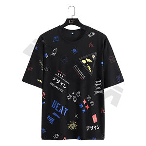 Camiseta en blanco barata de alta calidad para hombre, camiseta Dtg de algodón personalizada, Camiseta con estampado de logotipo personalizado - Product Image 2