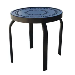 Mesa auxiliar de acento de aluminio de alta calidad de Venta caliente para sala de estar y salón café Mesa decorativa exportador - Product Image 1