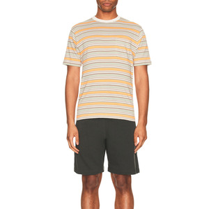 เสื้อยืดสองชั้นสำหรับผู้ชายเสื้อยืดซักกรดทรงโอเวอร์ไซส์พิมพ์ลายแตกโลโก้ออกแบบได้ตามต้องการ - Product Image 5