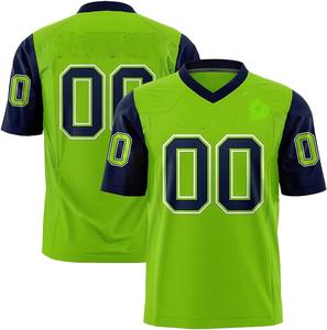 High Quality American Football <b>Jersey</b> <b>Short</b> Sleeve Plus Size Feature - Product Image 6