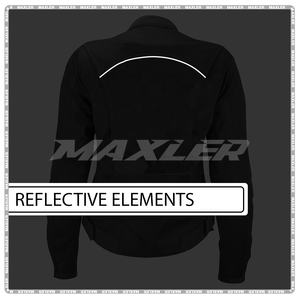 Veste d'été de moto pour femmes avec panneaux en maille respirante Armure approuvée CE Doublure imperméable détachable - Product Image 5